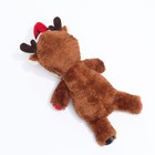 Игрушка мягкая для собак «Олень» с пищалкой, 31×17 см - Фото 6