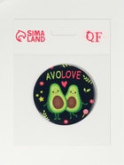 Зеркало карманное AVOLOVE, d=7 см, разноцветное - Фото 3