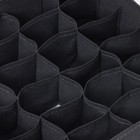 Органайзер для хранения белья «Смарт», 24 ячейки, 32×32×10 см, цвет серый - Фото 3