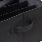 Органайзер для хранения белья «Смарт», 6 отделений, 44×29×22 см, цвет чёрный - Фото 5