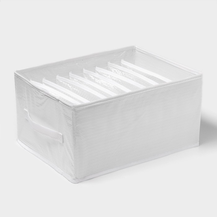 Органайзер для хранения белья «Арктик», 9 ячеек, 32×25×17 см, белый - Фото 1