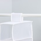 Кофр подвесной «Стейт», 5 отделений, 70×15×15 см, цвет белый - Фото 5