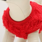 Свитер вязанный, велюр, размер XS (ДС 20, ОШ 21, ОГ 30 см), красный - Фото 5