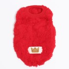 Свитер вязанный, велюр, размер XS (ДС 20, ОШ 21, ОГ 30 см), красный - Фото 8