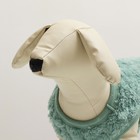 Свитер вязанный, велюр, размер S (ДС 25, ОШ 24, ОГ 35 см), бирюзовый - Фото 5