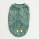 Свитер вязанный, велюр, размер S (ДС 25, ОШ 24, ОГ 35 см), бирюзовый - Фото 7