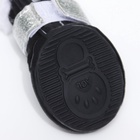 Ботинки для животных «Ой, мороз», набор 4 шт., 2 размер, чёрные - Фото 4