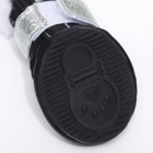 Ботинки для животных «Ой, мороз», набор 4 шт., 3 размер, чёрные - Фото 4