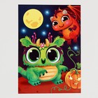 Аппликация стразами «Монстрики», 14,8 х 21 см - Фото 2