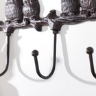 Крючки декоративные металл "Совушки на ветке" 27х5х15,5 см - Фото 3