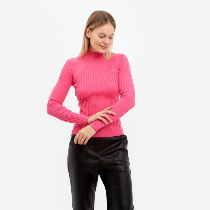 Водолазка женская, цвет розовый, размер ONE SIZE (42-46) 58029