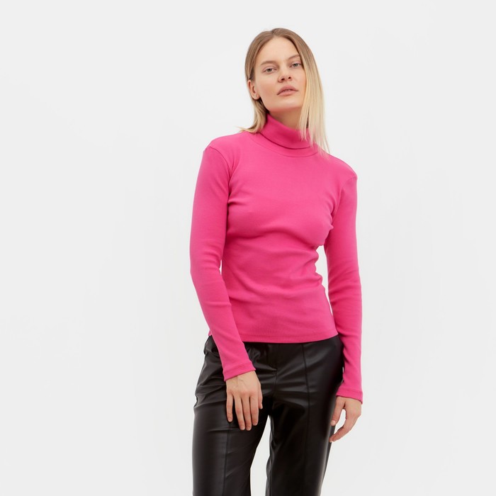 Водолазка женская, цвет розовый, размер 44-46 (M) - Фото 1