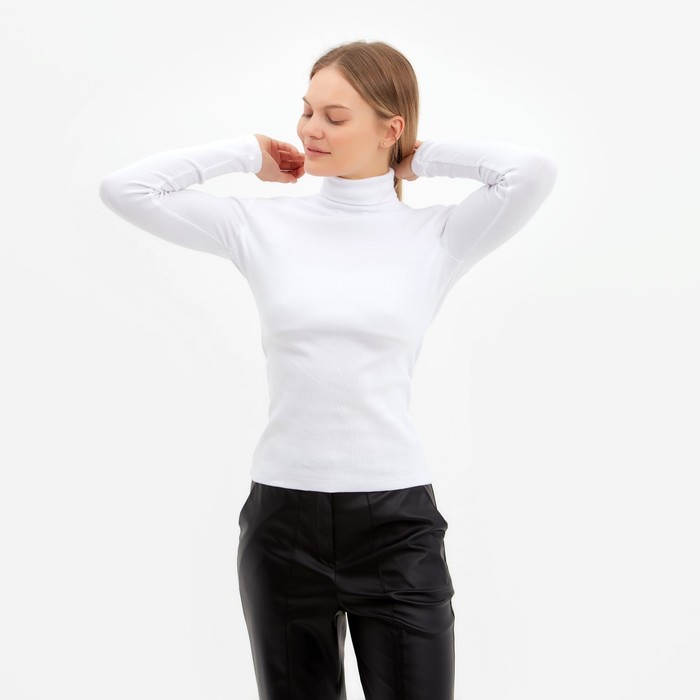 Водолазка женская, цвет белый, размер 42-44 (S) 58032