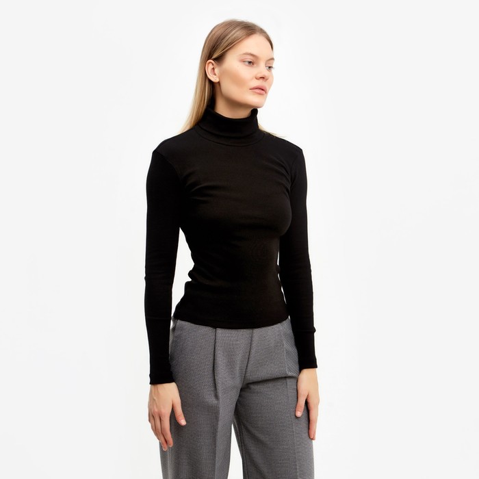 Водолазка женская, цвет чёрный, размер 42-44 (S) 58035