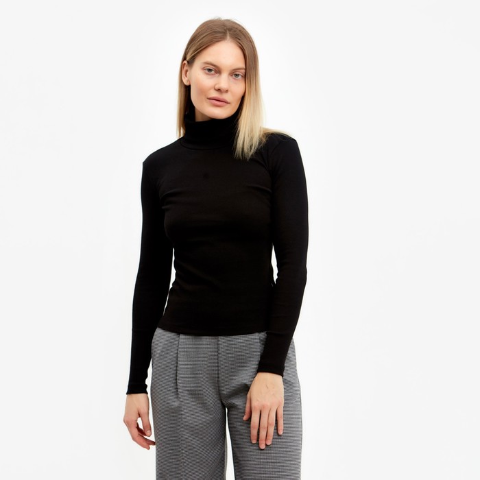 Водолазка женская, цвет чёрный, размер 46-48 (L) 58037