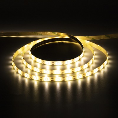 УЦЕНКА Светодиодная лента с датчиком движения, SMD2835, 2 м, IP65, 60 LED/м, от батареек АААx4, свечение тёплое белое
