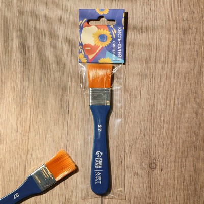 Кисть для рисования флейцевая синтетика плоская «Ван Гог» 2,7см
