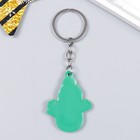 Брелок резина "Снеговик с красным носом" 5х3,7 см (комплект 12 шт) - фото 21878503