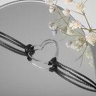 Чокер «Сердце», цвет чёрный в серебре, L= 35 см - Фото 11