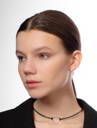 Чокер «Сердце», цвет чёрный в серебре, L= 35 см - Фото 7