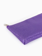 Косметичка-пенал на молнии, маленькая, с буквами, фиолетовая - Фото 5