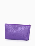 Косметичка-пенал на молнии, маленькая, с буквами, фиолетовая - Фото 6