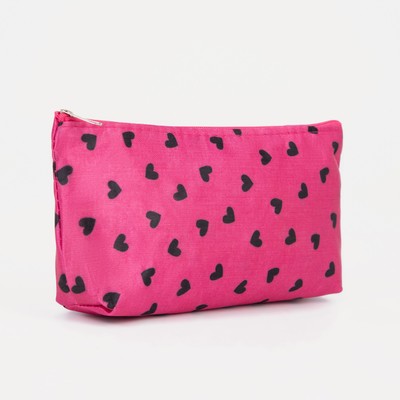 Косметичка на молнии, цвет розовый