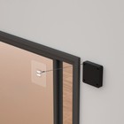 Доводчик дверной ТУНДРА, до 20 кг, черный, натяжение 500 г, длина троса 100 см - Фото 2