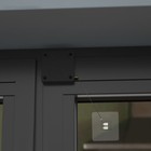 Доводчик дверной ТУНДРА, до 20 кг, черный, натяжение 500 г, длина троса 100 см - Фото 3