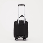 Сумка дорожная 18" на 4 колёсах, отдел на молнии, 4 наружных кармана, чёрная - Фото 2
