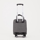 Сумка дорожная 18" на 4 колёсах, отдел на молнии, 4 наружных кармана, серая - Фото 2