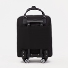 Сумка дорожная 2 в 1 на 4 колёсах 20", отдел на молнии, 4 наружных кармана, чёрная - Фото 4