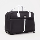 Сумка дорожная 20" на 2 колёсах, отдел на молнии, наружный карман, чёрная - Фото 5