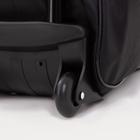 Сумка дорожная 20" на 2 колёсах, отдел на молнии, наружный карман, чёрная - Фото 4