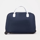 Сумка дорожная 20" на 2 колёсах, отдел на молнии, наружный карман, синяя - Фото 2