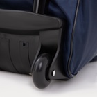 Сумка дорожная 20" на 2 колёсах, отдел на молнии, наружный карман, синяя - Фото 4