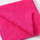 Салфетка универсальная Доляна, 220 г/м², 30×30 см, микрофибра, c оверлоком, розовая - Фото 2