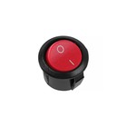 Кнопка - выключатель, без подсветки, красный, 3-6 А, 8889 - фото 319131164