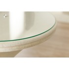 Прикроватный столик «Люнетта», 810×500×720 мм, прозрачное стекло, велюр, velutto 01 - Фото 4