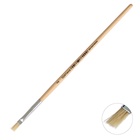 Кисть для рисования, щетина, № 2, плоская, деревянная ручка, международный размер - фото 120036541