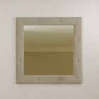 Зеркало квадратное «Алеро», 855 × 855 мм, велюр, металлические пуговицы, цвет st velvet 6 - Фото 1