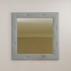 Зеркало квадратное «Алеро», 855×855 мм, велюр, металлические пуговицы, цвет velutto 51 - фото 291498875