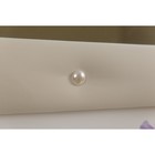 Зеркало квадратное «Алеро» с жемчугом, 855×855 мм, премиум велюр, цвет лепестки ландыша - Фото 3