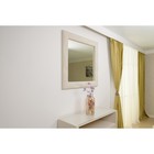 Зеркало квадратное «Алеро» с жемчугом, 855×855 мм, премиум велюр, цвет лепестки ландыша - Фото 4