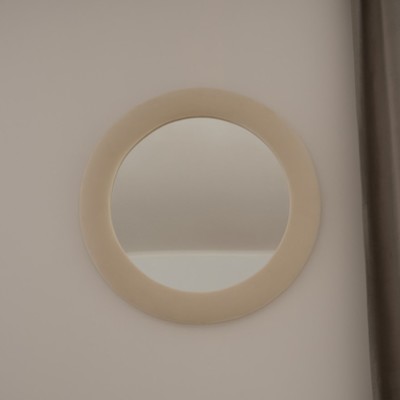 Зеркало круглое «Рондель», 800×800 мм, велюр, цвет velutto 16