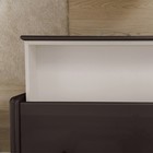 Туалетный столик «Алеро», 840×520×850 мм, прозрачное стекло, экокожа, цвет шоколад - Фото 4