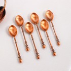 Набор ложек на подставке «Бронзовый лебедь», 15,5×8×5 см, цвет бронзовый - фото 24515052