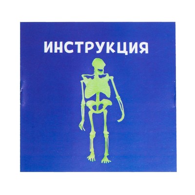 Набор для опытов «Тело человека», светится в темноте