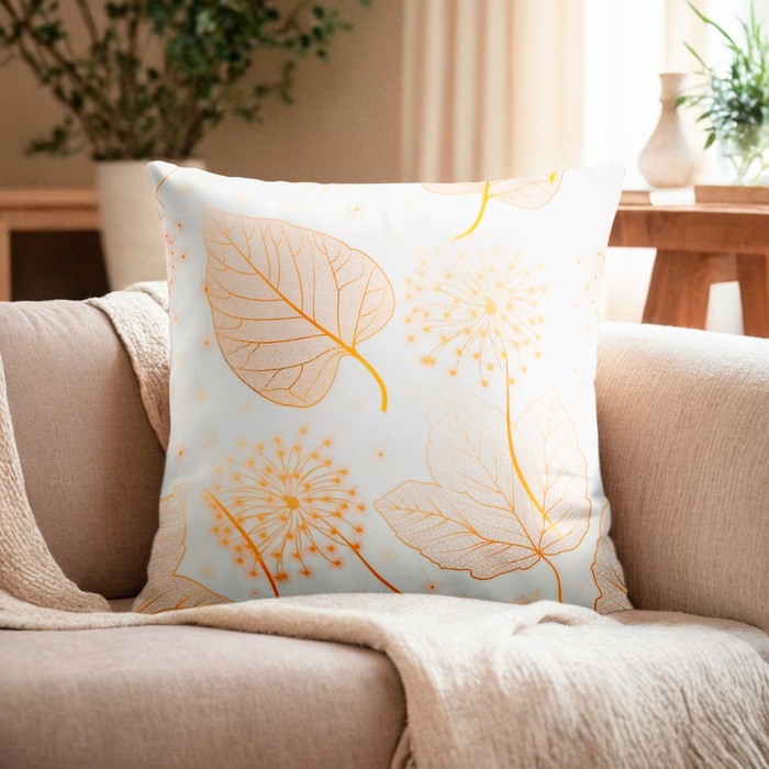 Наволочка декоративная «Этель. Листики» 40×40 см - Фото 1