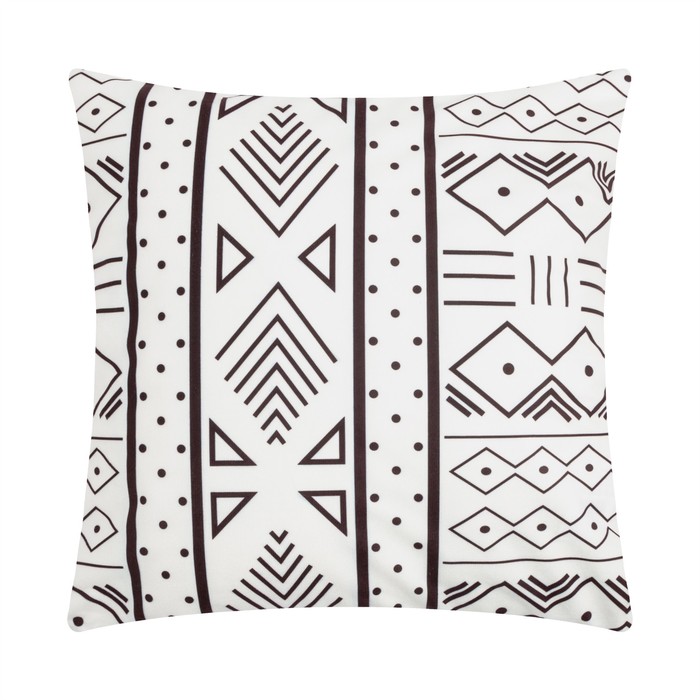 Наволочка декоративная «Этель. Витраж», 40×40 см, белая